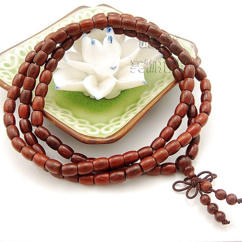 手工椭圆珠小叶紫檀108颗珠念珠手链男饰品经典手串女,淘宝优惠券,粉丝福利购,淘宝优惠卷