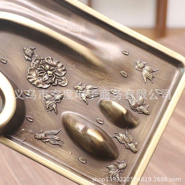 小桥流水全铜倒流香炉家用室内田园线香炉禅意香插香座创意摆件,淘宝优惠券,粉丝福利购,淘宝优惠卷