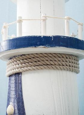 1.2米特大号实木灯塔海洋灯塔瞭望塔地中海风格家饰摆件120