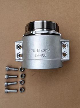 316不锈钢管夹抗压性能稳两片式结构螺栓固定锁紧扣压管夹卡箍