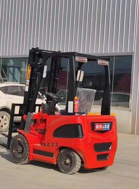 叉车电动2吨锂电堆高搬运车小型1吨1.5吨3吨四轮座驾式液压装卸车