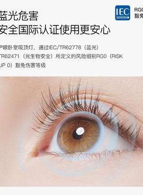 全光谱主卧吸顶灯北欧房间主灯创意极简圆形灯具现代简约卧室灯具