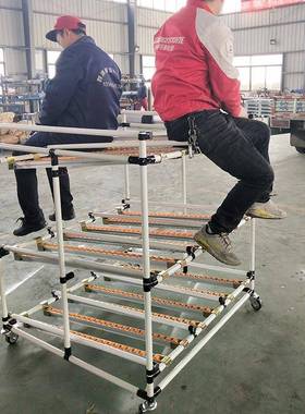 流利条货架线棒滑轨钣金滑道精益管输送架分拣流利条货架