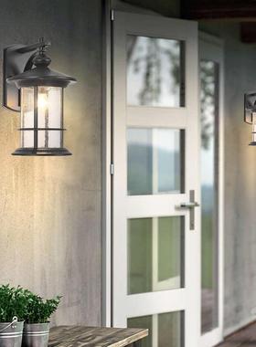 美式户外壁灯防水外墙庭院灯led室外灯门头阳台露台花园灯LED灯