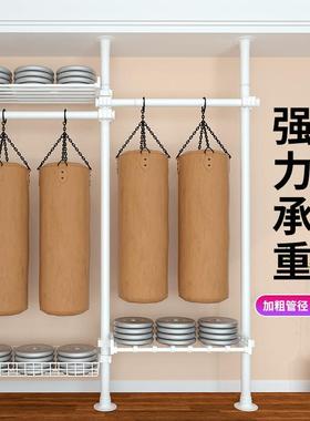 顶天立地置衣架家用落地卧室伸缩挂衣杆衣帽间简易衣帽架晾衣杆子