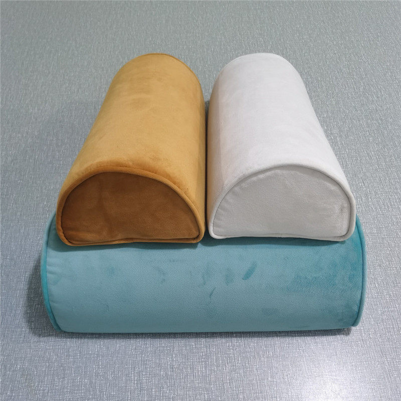 法兰绒美容院脚j枕足浴按摩垫脚半圆柱乳胶记忆枕头沙发靠垫可拆,淘宝优惠券,粉丝福利购,淘宝优惠卷