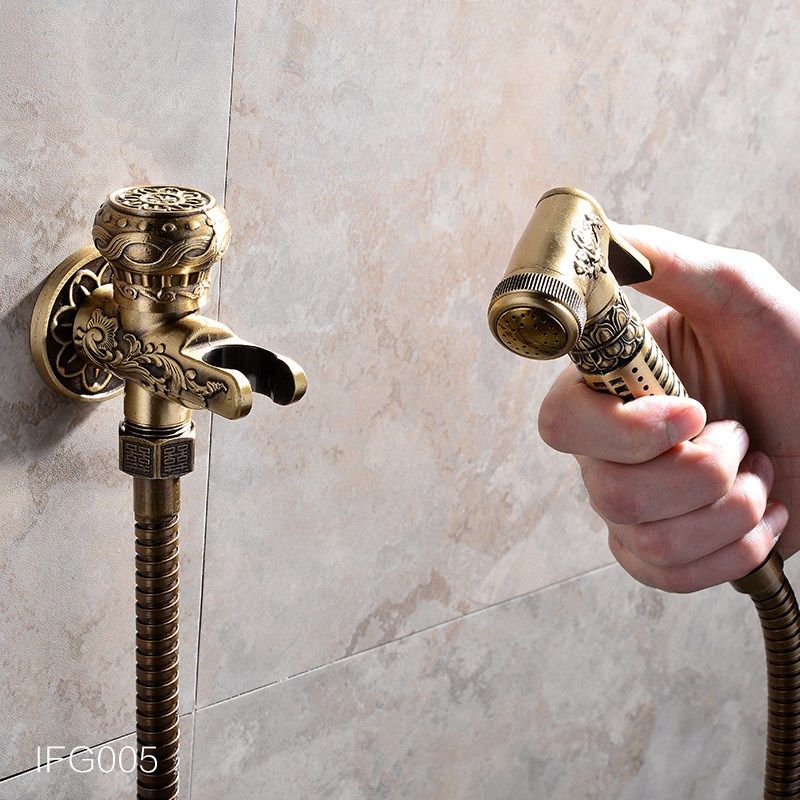 全铜厕所马桶喷枪套伴侣清洗卫生间冲洗挂墙式净身妇洗器角阀龙头,淘宝优惠券,粉丝福利购,淘宝优惠卷