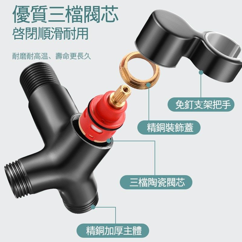 家用马桶冲洗高压喷枪伴侣净身妇洗器水枪喷头一进二出角阀三通,淘宝优惠券,粉丝福利购,淘宝优惠卷