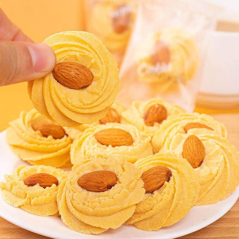 巴旦木夹心曲奇奶油味饼乾网红休闲办公小零食手工糕点点心小吃,淘宝优惠券,粉丝福利购,淘宝优惠卷