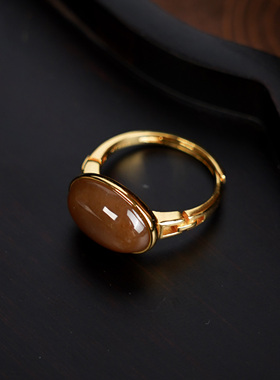 龙老板珠宝S925和田玉戒指