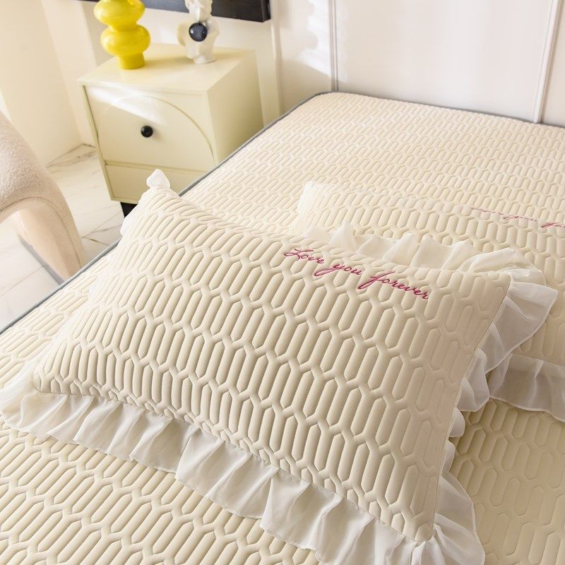 夏季冰丝凉席乳胶凉席床裙三件套夏天空调软席子床垫罩可机洗1.8m,淘宝优惠券,粉丝福利购,淘宝优惠卷