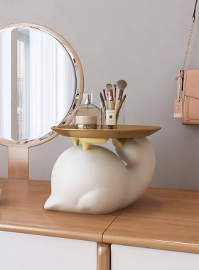 玄关钥匙收纳摆件进门入户鞋柜托盘家居客厅桌面装饰乔迁新居礼品