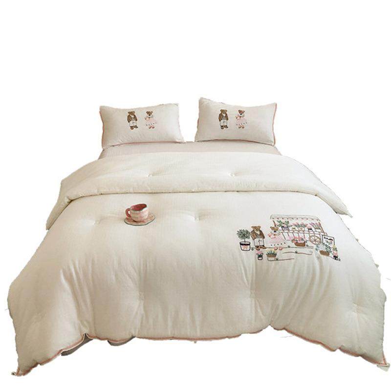 儿童可爱卡通刺绣全棉水洗棉被芯柔软舒适春秋被加厚冬被单双人被,淘宝优惠券,粉丝福利购,淘宝优惠卷