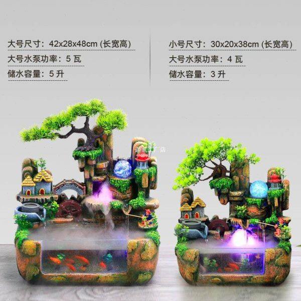 客厅假山流水喷泉循环水小山小型瀑布山水鱼缸水景装饰造景摆件,淘宝优惠券,粉丝福利购,淘宝优惠卷