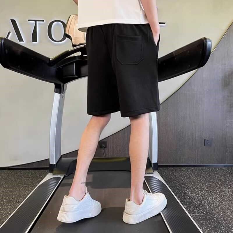 休闲短裤夏季薄款潮牌纯色简约高端宽松直筒运动五分沙滩裤男外穿,淘宝优惠券,粉丝福利购,淘宝优惠卷