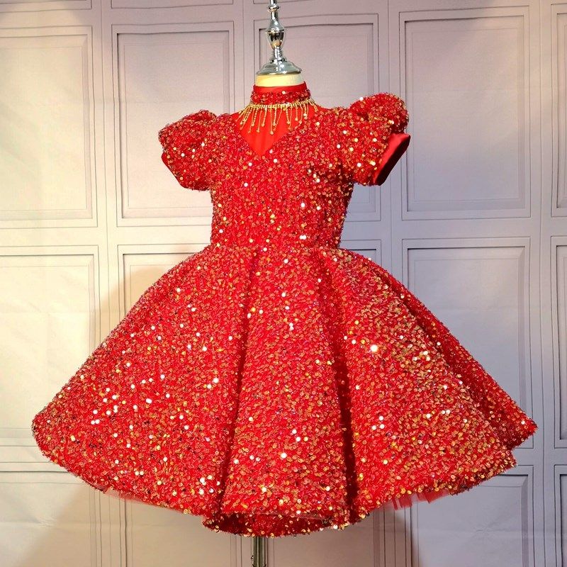 小女孩表演礼服走秀主持人高端洋气公主裙女童演出蓬蓬纱花童婚纱,淘宝优惠券,粉丝福利购,淘宝优惠卷