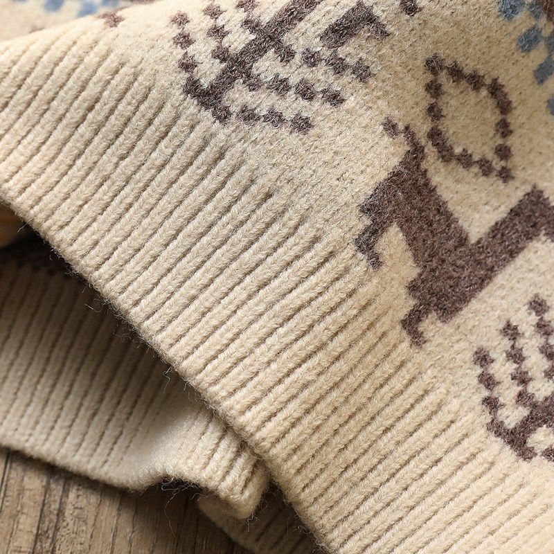 绵羊绒男童加厚提花针织套头衫儿童休闲圆领毛衣新年款秋冬亲子装,淘宝优惠券,粉丝福利购,淘宝优惠卷