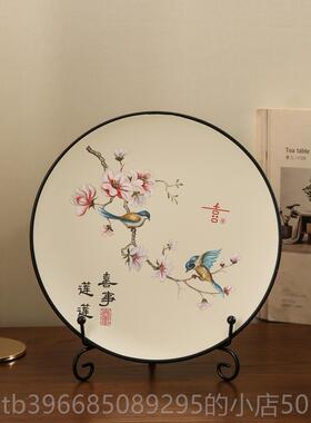 高档新玄式古装国风件关客厅电视柜茶室摆件中花瓶新家家居装饰品