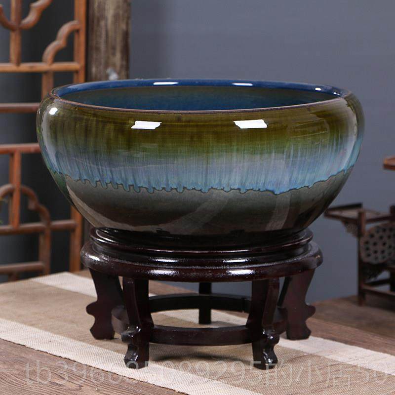 高档景小德镇陶瓷鱼缸碗鱼莲睡莲盆大号乌龟养盆荷花缸金盆客厅鱼,淘宝优惠券,粉丝福利购,淘宝优惠卷