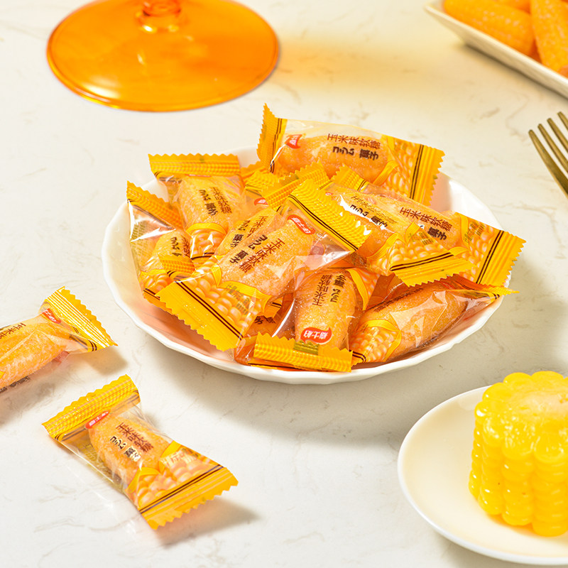 嘉士柏玉米软糖颗颗金黄，甜而不腻