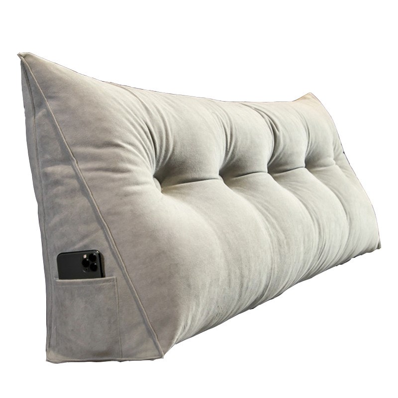Removable and washable fabric bay window tatami triangle bedside cushion sofa soft bag large back bedroom double bed cushion