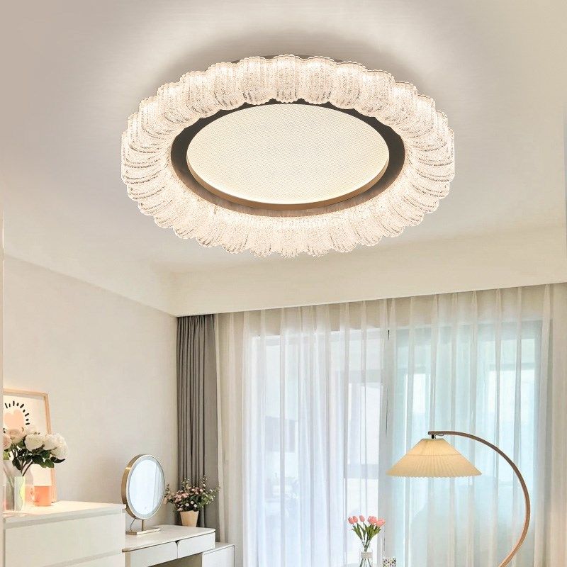 花朵卧室灯奶油风吸顶灯法式护眼现代简约灯具女孩房灯led房间灯,淘宝优惠券,粉丝福利购,淘宝优惠卷