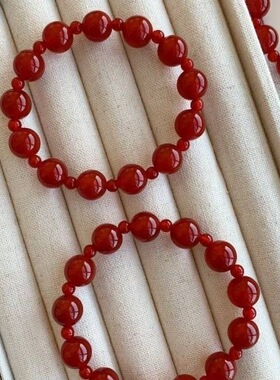 庆祥泰新款许我耀眼赵露思同款显白手串简约个性小众手链好运金属