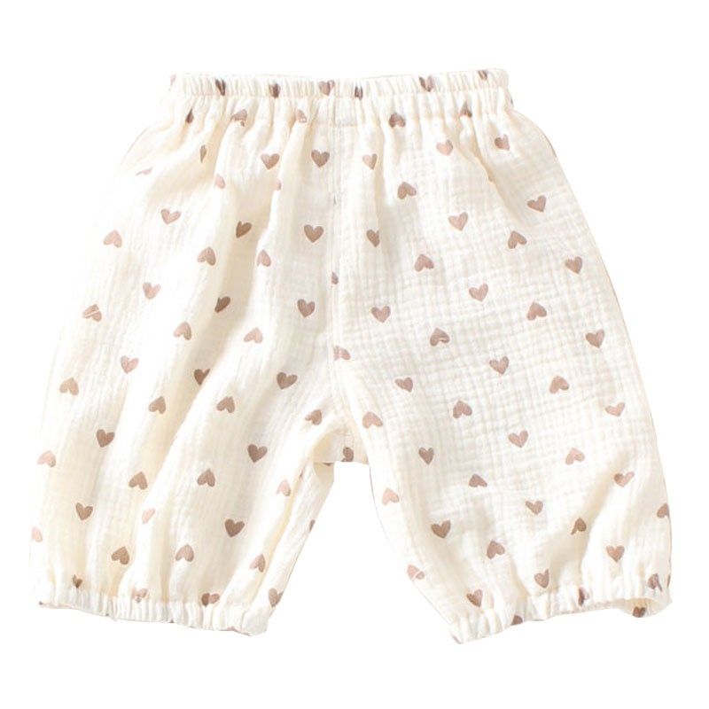 夏季婴儿宽松薄款纯棉纱布裤子男童女宝宝中裤儿童七分裤休闲裤5,淘宝优惠券,粉丝福利购,淘宝优惠卷