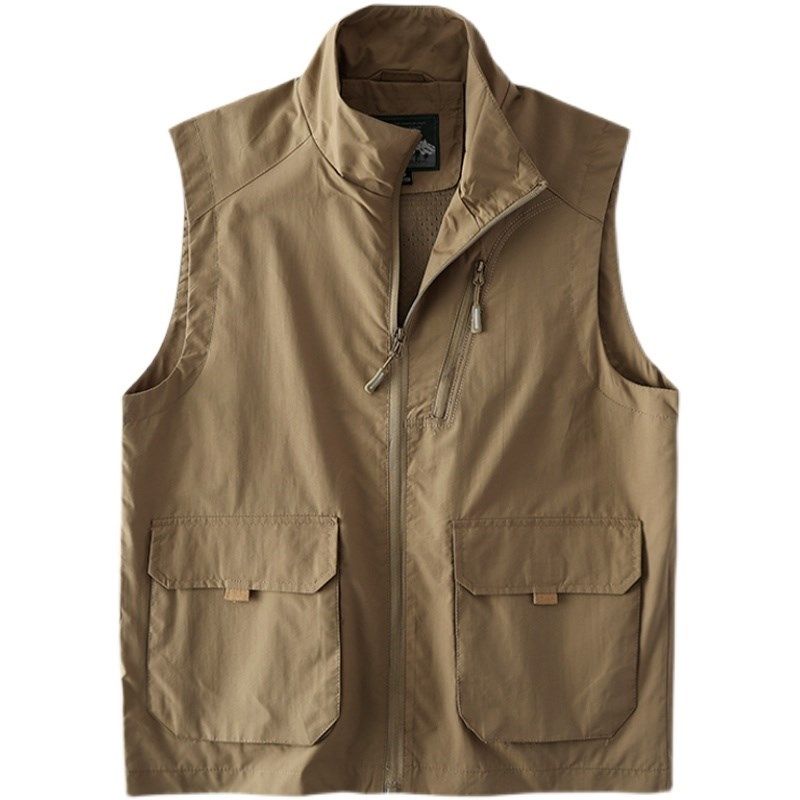 夏季美式工装马甲男潮牌外套钓鱼多口袋战术背心外贸尾单男装马夹,淘宝优惠券,粉丝福利购,淘宝优惠卷