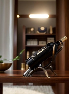 创意全铜红酒架摆件树枝装斜放葡萄酒架客厅酒柜餐厅红酒展示架子