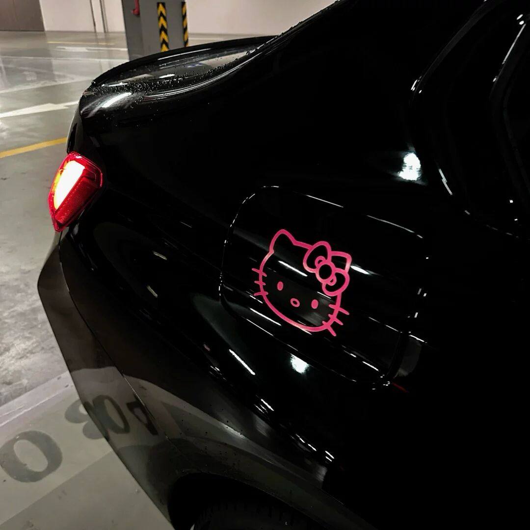 汽车贴纸HelloKitty宝马奔驰防水贴油箱盖后视镜纸车贴贴纸装饰品,淘宝优惠券,粉丝福利购,淘宝优惠卷
