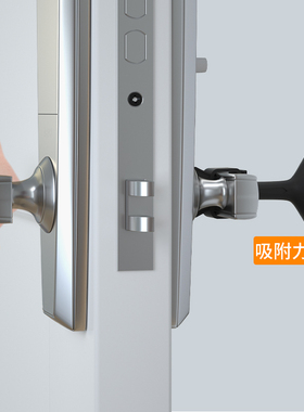 免打孔门吸硅胶卫生间门把手吸盘防撞垫厕所门挡创意卧室门后门卡