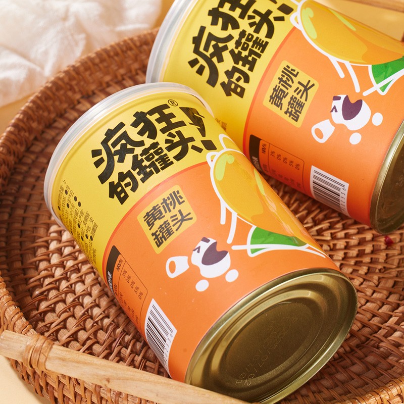 疯狂的罐头黄桃罐头425g*6罐新鲜水果砀山特产 - 图3