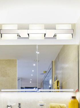 炬胜3头镜前灯LED卫生间浴室壁灯不锈钢亚克力防潮防雾镜子灯