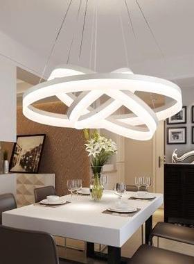 吊灯后现代灯圆形亚克力吊灯艺术现代简约卧室餐厅客厅吊灯饰灯具