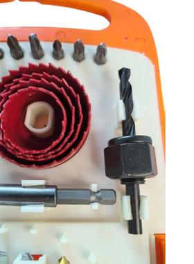 KC5401多功能五金钻头组套扁钻麻花钻建工钻木工钻批头54工具套装