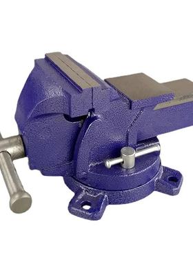 直发重型台虎钳6寸8寸可调试虎钳旋转式带砧台虎钳