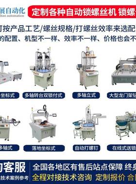 坐标单轴双工位自动锁螺丝机全自动拧螺丝机器电动自动打螺丝机