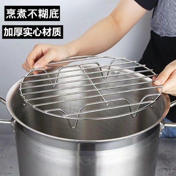 不锈钢汤桶网圆形烧烤网架防粘防糊锅桶底网隔片内网晾肉片厨房,淘宝优惠券,粉丝福利购,淘宝优惠卷