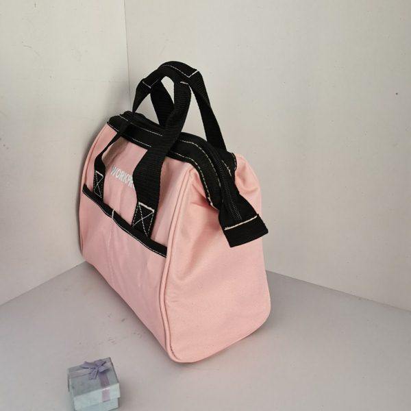 粉色手提工具袋小号加厚工具包便携电钻工具包多功能维修器材拎包,淘宝优惠券,粉丝福利购,淘宝优惠卷