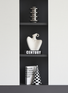 现代意式极简电视柜壁柜装饰品