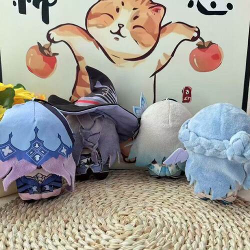 崩坏星穹铁道黑天鹅大黑塔棉花娃娃流萤玩偶知更鸟海星体毛绒挂件 - 图0