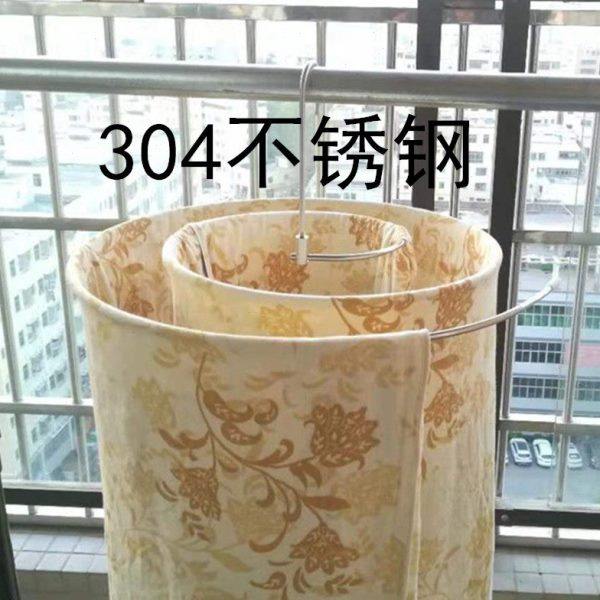 304不锈钢实心螺旋式晒被子创意家用晾衣架阳台凉圆形蜗牛旋转式,淘宝优惠券,粉丝福利购,淘宝优惠卷