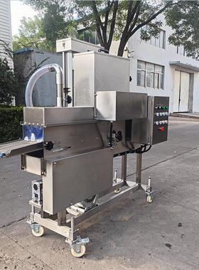 茄盒藕盒上粉机小黄鱼带鱼酥前端裹粉设备用于各类食品裹粉上面机