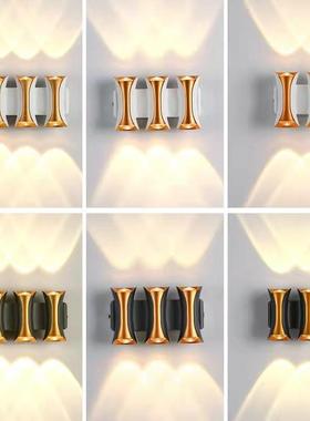 户外壁灯防水上下双向发光创意铝材室外庭院装饰阳台防潮过道壁灯