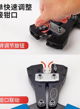 HX-50BX压线钳接线钳裸端子钳YO铜铝电缆压接铜鼻子冷压钳6-50mm