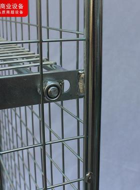 物流台车网格手推车仓储理货物流车折叠网笼车仓储笼