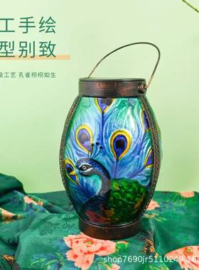 MAGRACEHOME浮雕彩绘孔雀蜻蜓小夜灯4款家居创意艺术装饰摆件