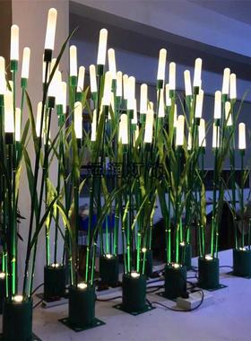 LED亚克力芦苇灯公园地插景观灯户外防水亮化草坪装饰芦苇灯组合