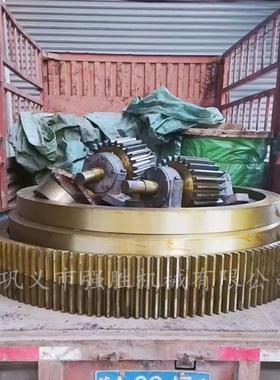 烘干机配套大小齿轮光圈强胜常年生产烘干机配件铸造加工